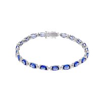 Bracciale Gioielleria Dossena  Donna Preziosi in Oro Zaffiro blu 228594